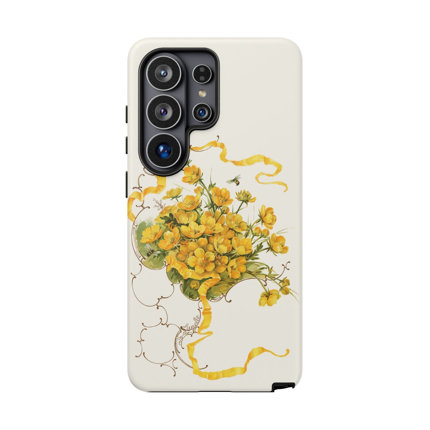 Golden Ribbon Bouquet | Tough Phone Case