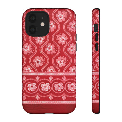 Crimson Floral | Tough Phone Case