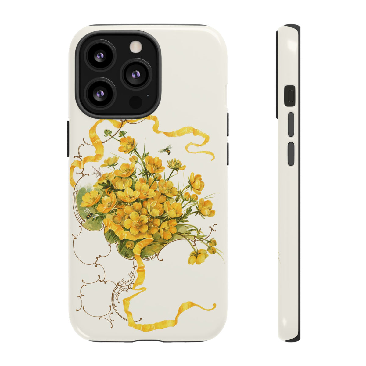 Golden Ribbon Bouquet | Tough Phone Case