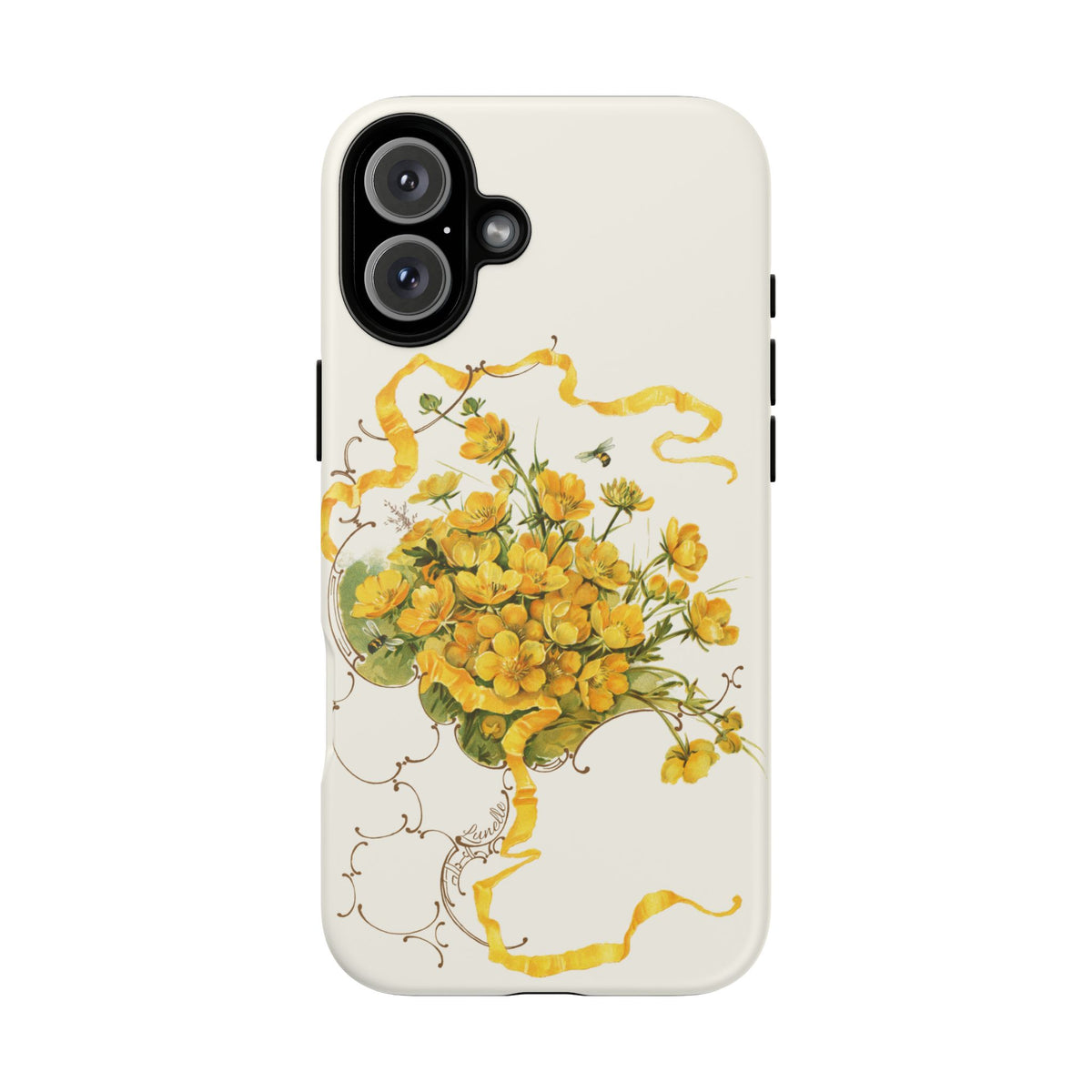 Golden Ribbon Bouquet | Tough Phone Case