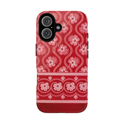 Crimson Floral | Tough Phone Case