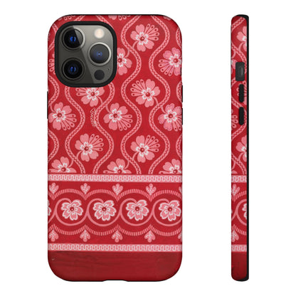 Crimson Floral | Tough Phone Case