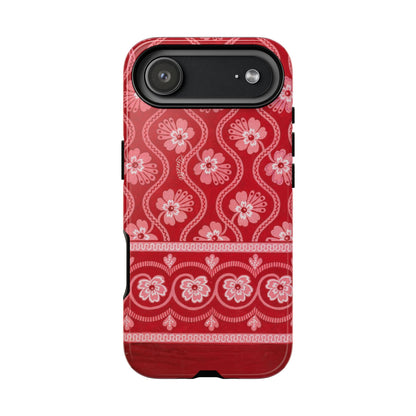 Crimson Floral | Tough Phone Case