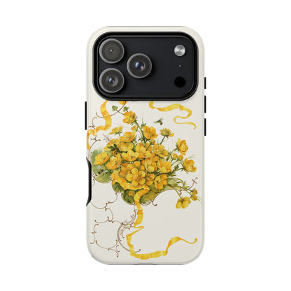 Golden Ribbon Bouquet | Tough Phone Case