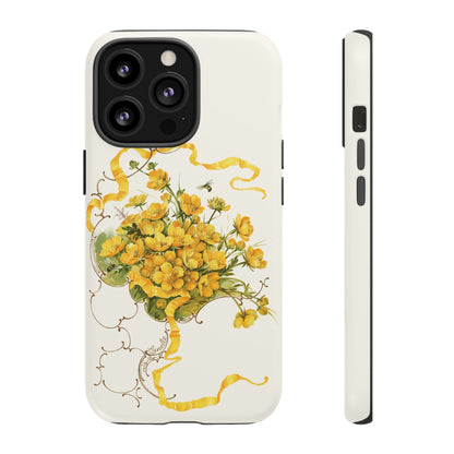 Golden Ribbon Bouquet | Tough Phone Case