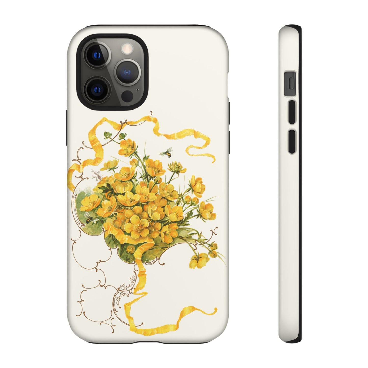 Golden Ribbon Bouquet | Tough Phone Case