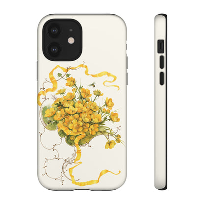 Golden Ribbon Bouquet | Tough Phone Case