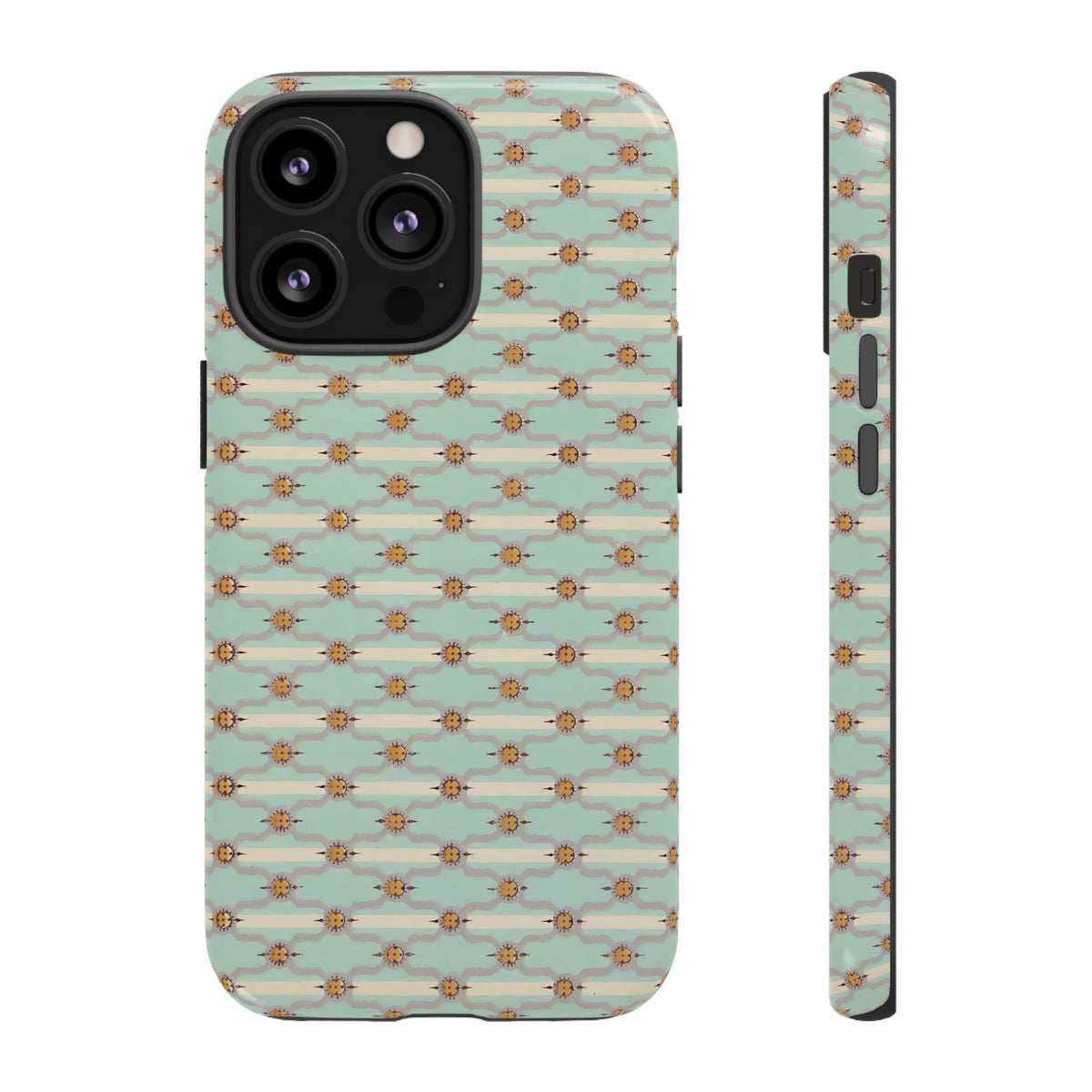 Vintage Daisy Pattern | Tough Phone Case