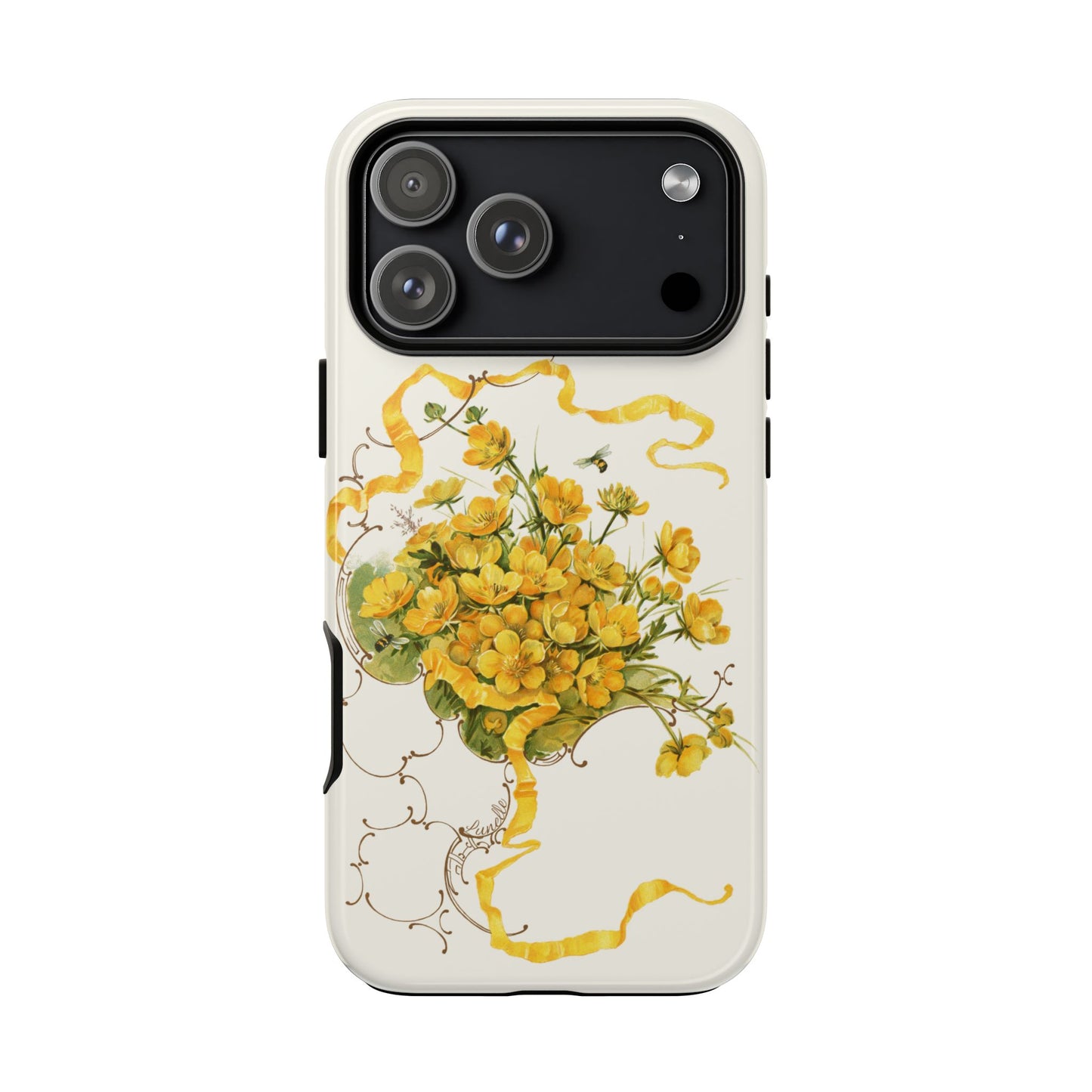 Golden Ribbon Bouquet | Tough Phone Case