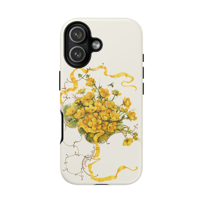 Golden Ribbon Bouquet | Tough Phone Case