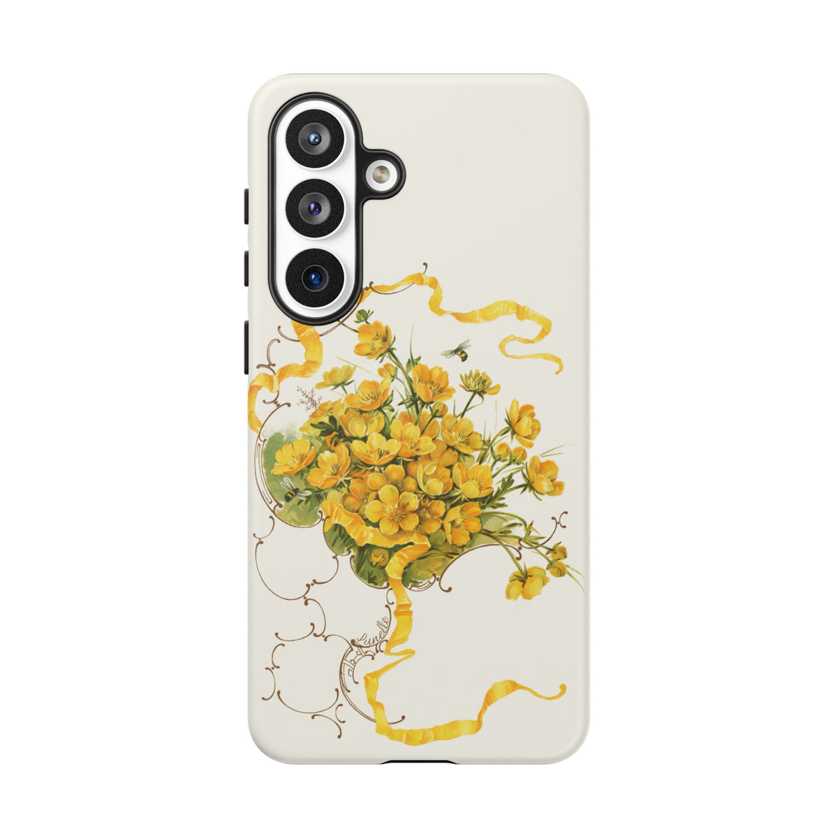 Golden Ribbon Bouquet | Tough Phone Case