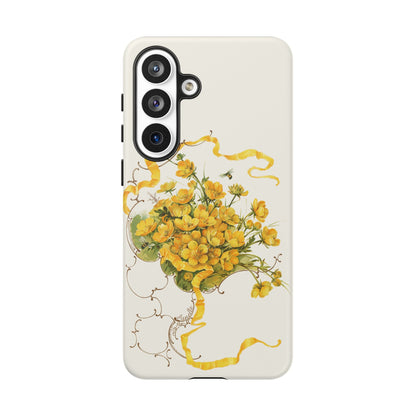 Golden Ribbon Bouquet | Tough Phone Case