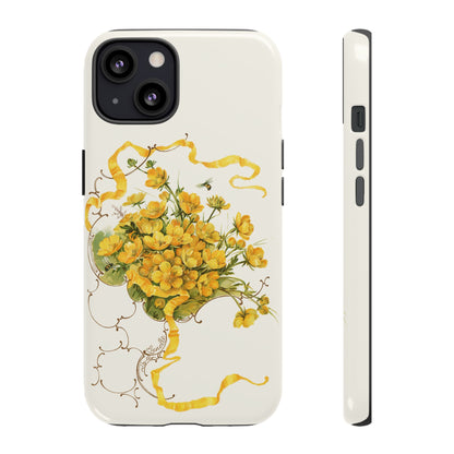 Golden Ribbon Bouquet | Tough Phone Case