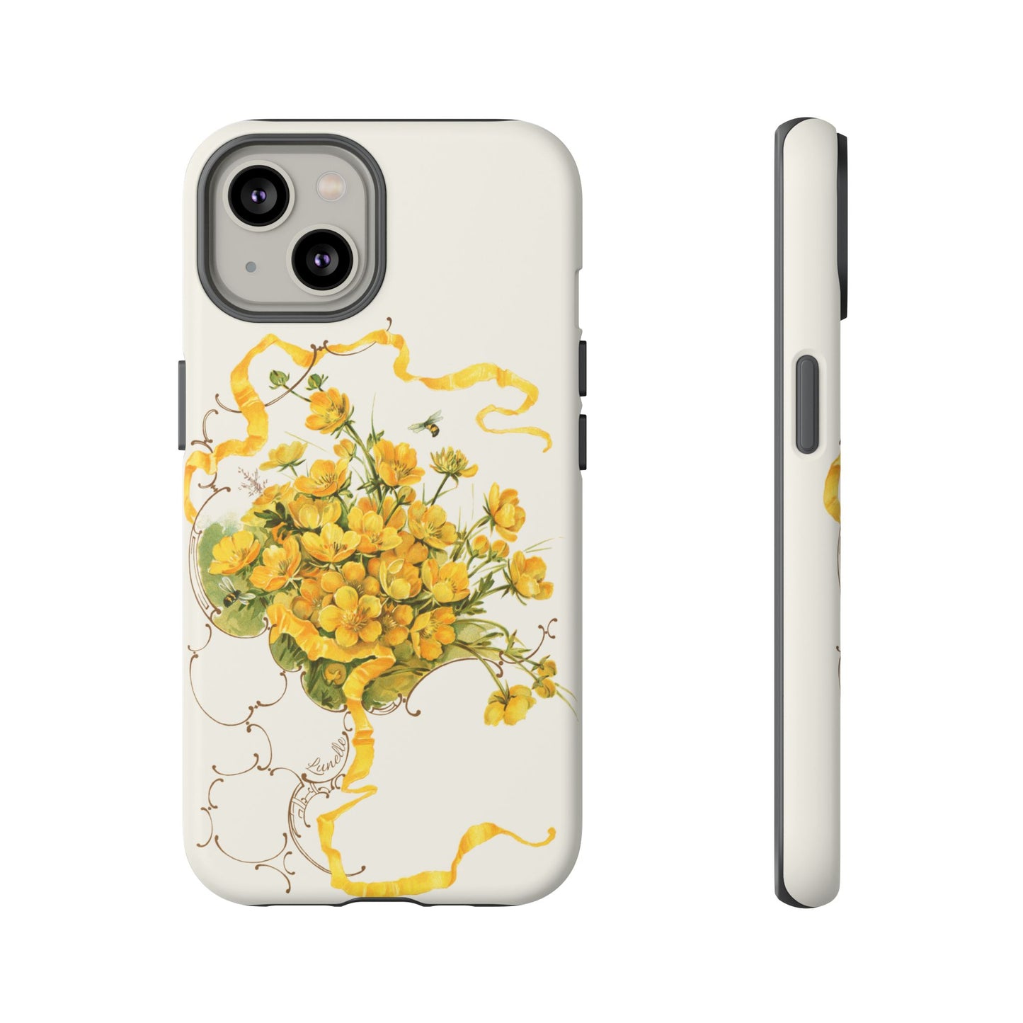 Golden Ribbon Bouquet | Tough Phone Case