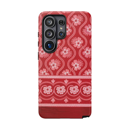 Crimson Floral | Tough Phone Case