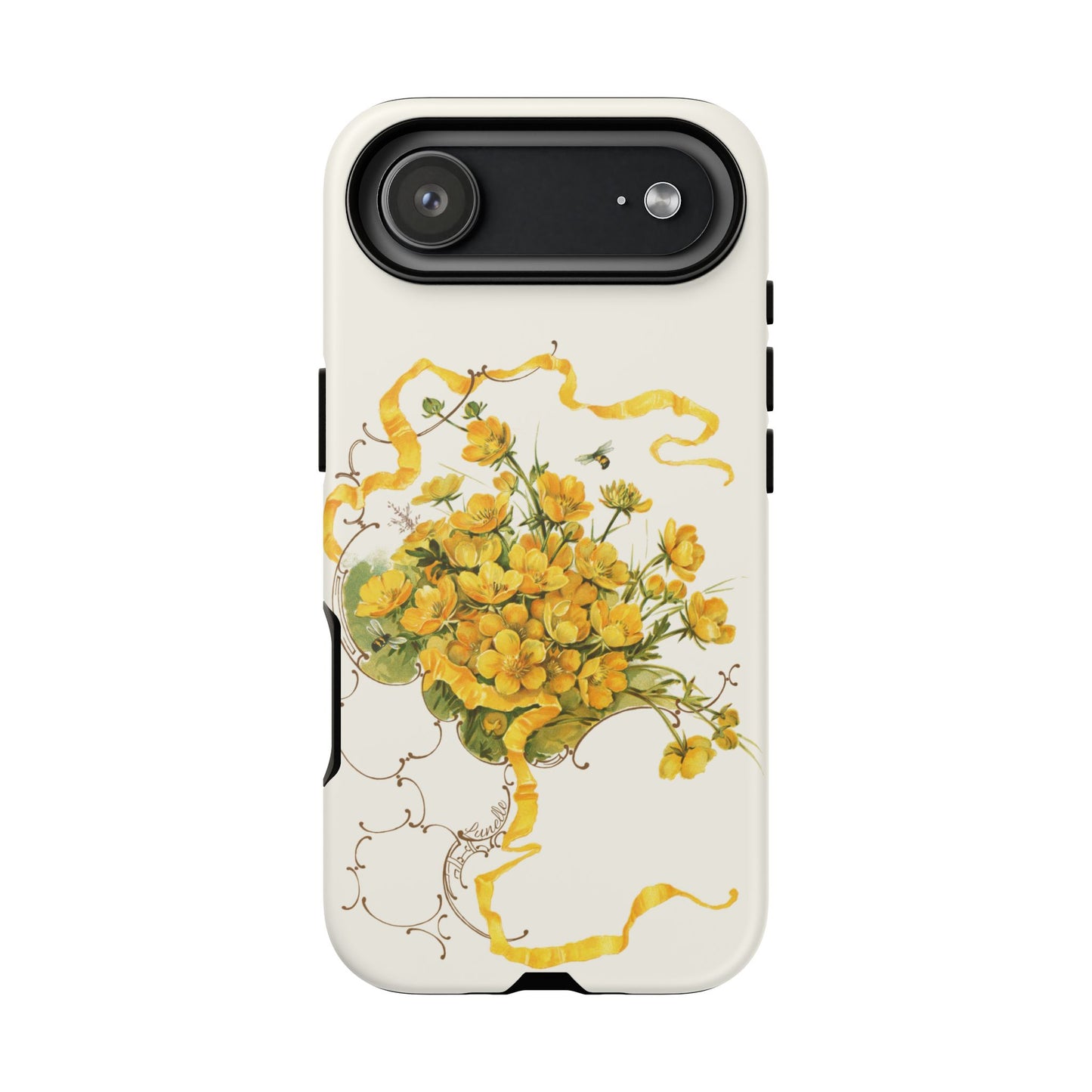 Golden Ribbon Bouquet | Tough Phone Case