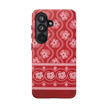 Crimson Floral | Tough Phone Case