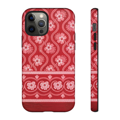 Crimson Floral | Tough Phone Case