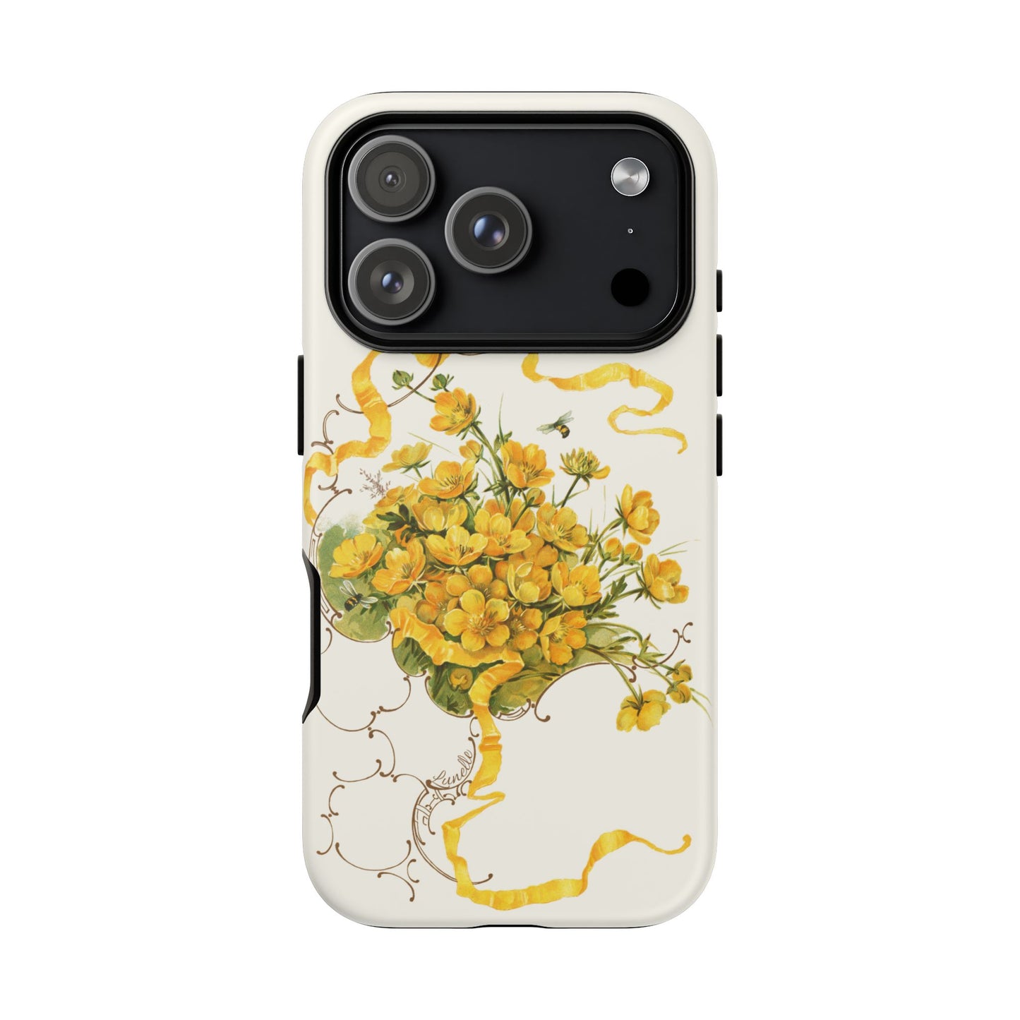 Golden Ribbon Bouquet | Tough Phone Case