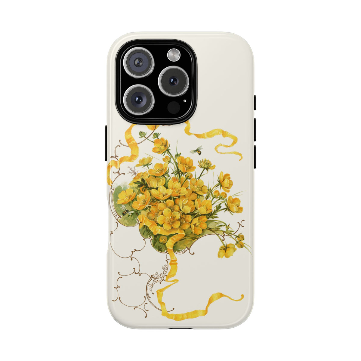 Golden Ribbon Bouquet | Tough Phone Case