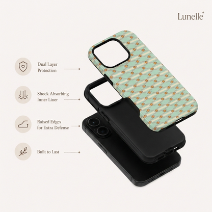 Vintage Daisy Pattern | Tough Phone Case