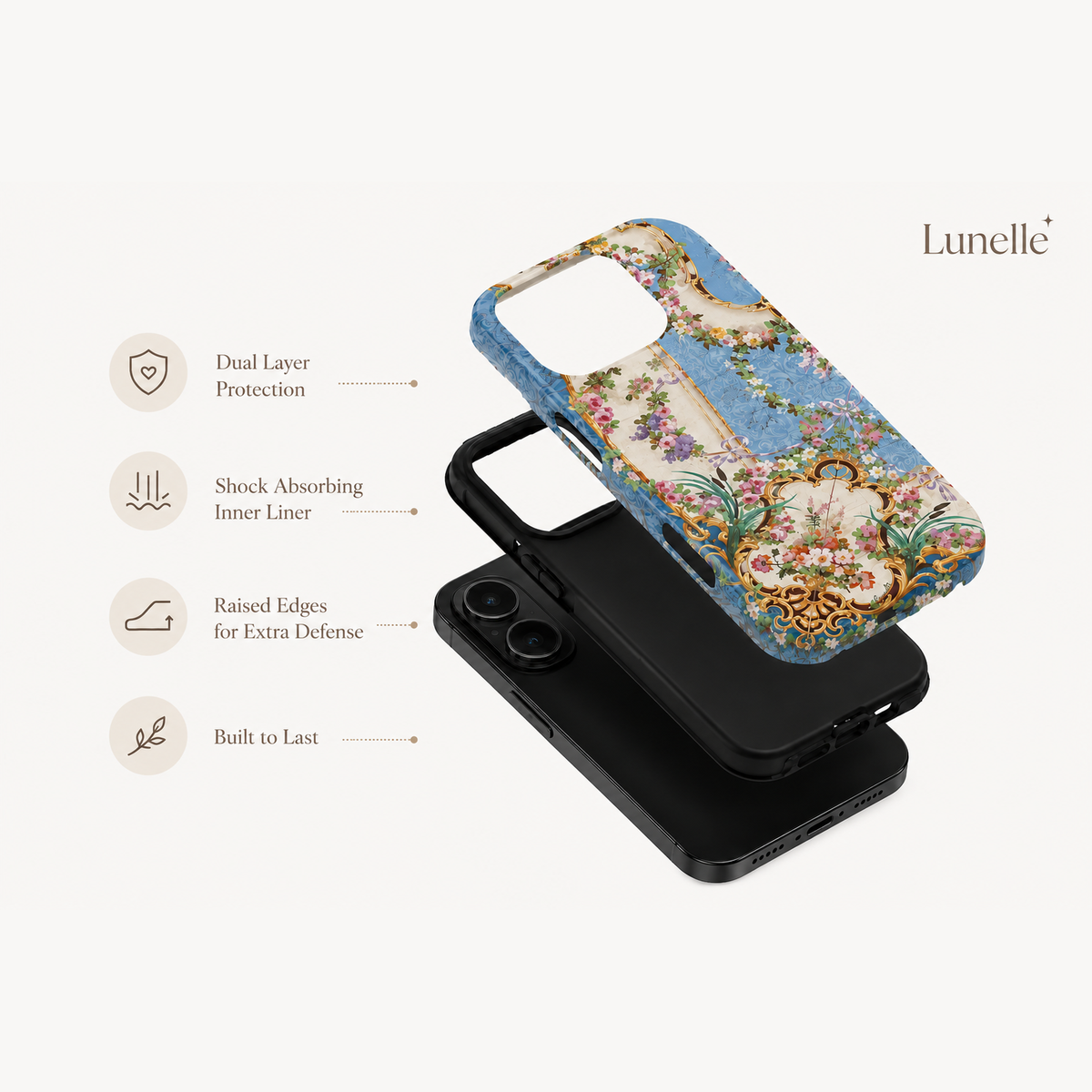 Vintage Floral Rococo | Tough Phone Case