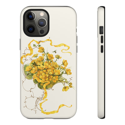 Golden Ribbon Bouquet | Tough Phone Case