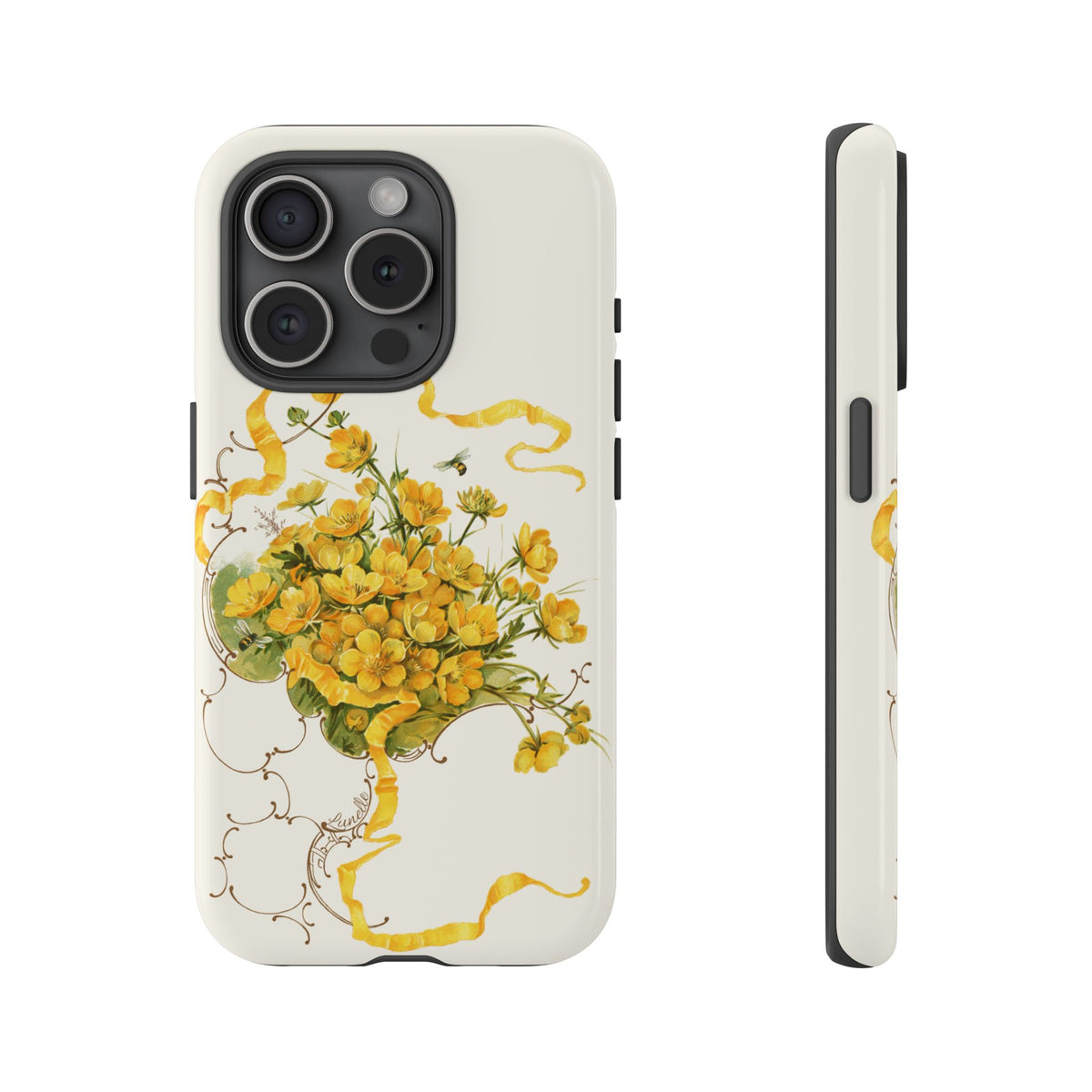 Golden Ribbon Bouquet | Tough Phone Case