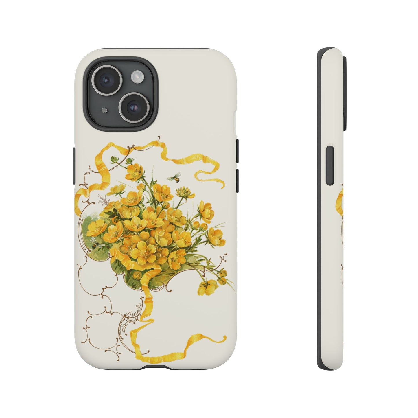 Golden Ribbon Bouquet | Tough Phone Case