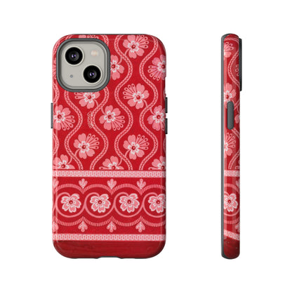 Crimson Floral | Tough Phone Case