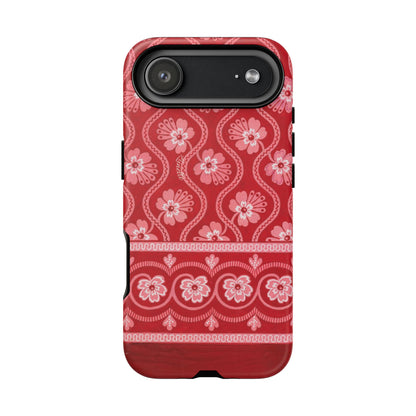 Crimson Floral | Tough Phone Case