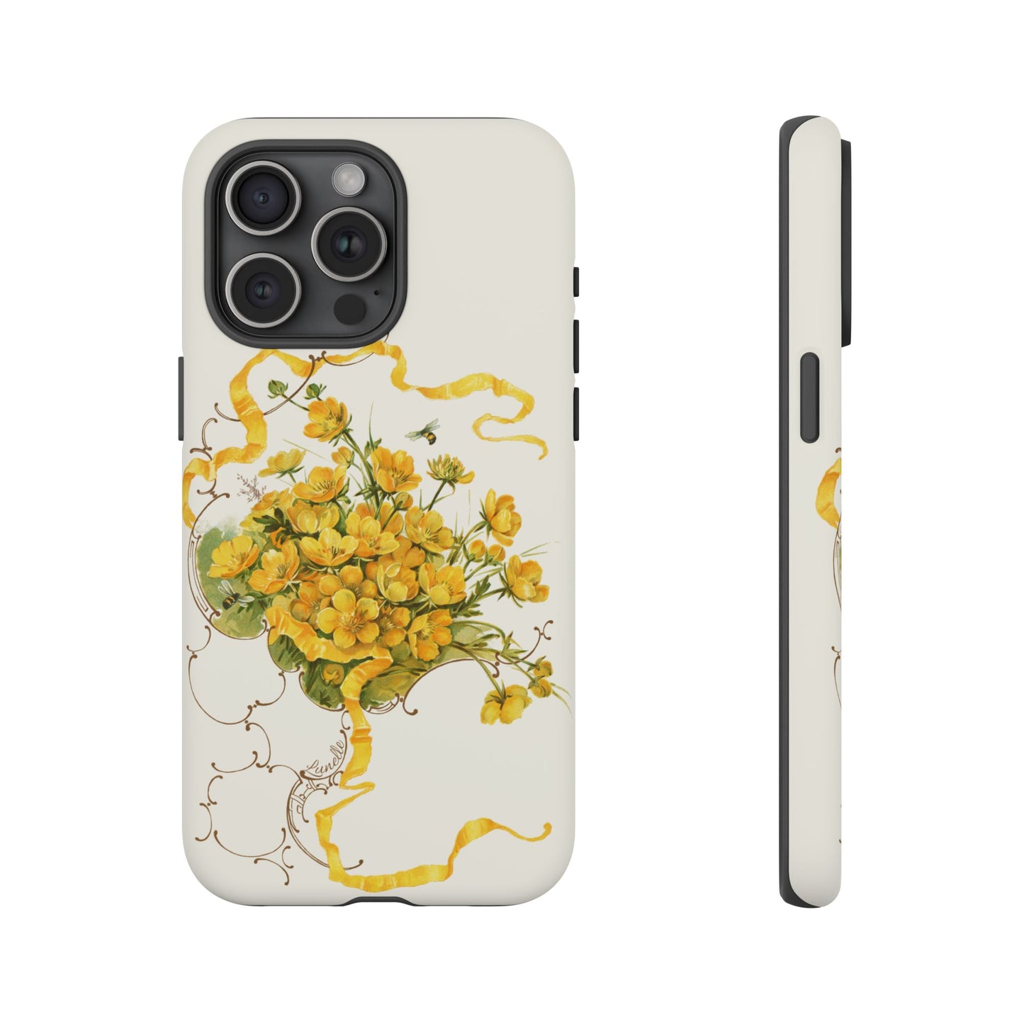 Golden Ribbon Bouquet | Tough Phone Case