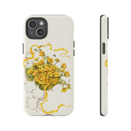 Golden Ribbon Bouquet | Tough Phone Case