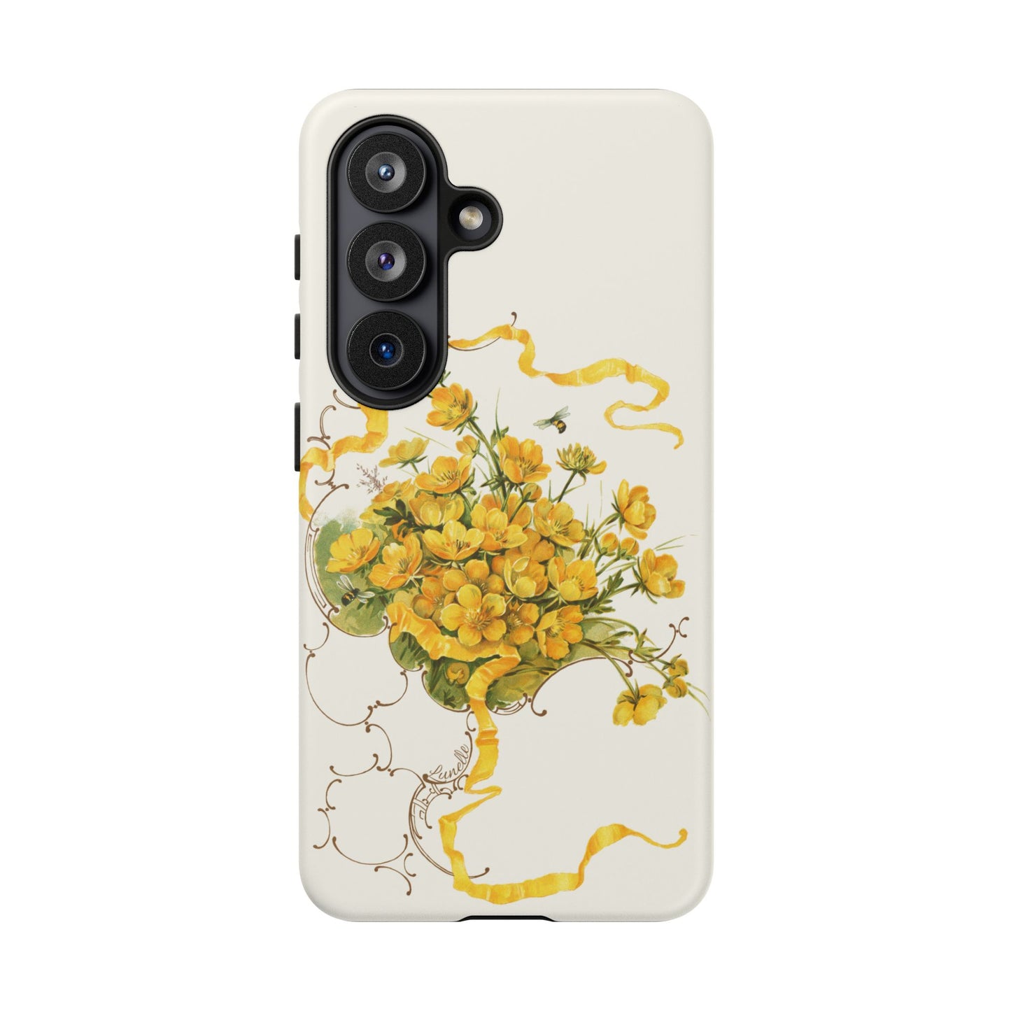 Golden Ribbon Bouquet | Tough Phone Case