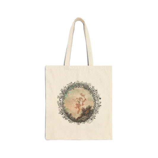 Cherub in Bloom | Canvas Tote Bag