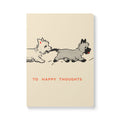 Softcover Journal — Retro Playful Puppies "To Happy Thoughts / Follow My Leader"