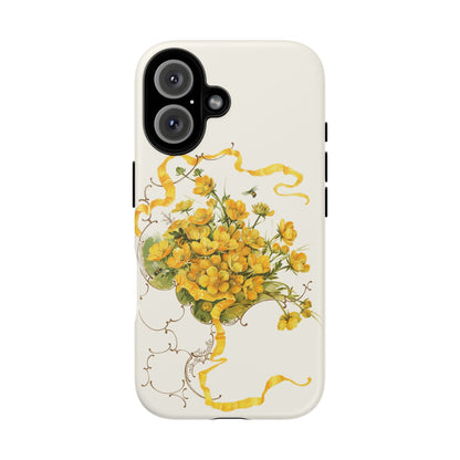Golden Ribbon Bouquet | Tough Phone Case
