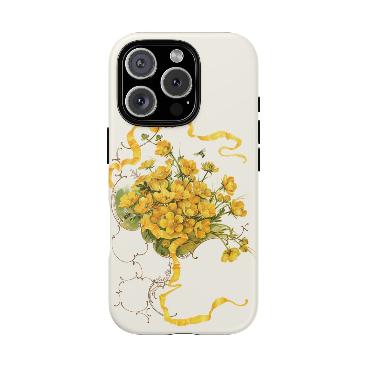 Golden Ribbon Bouquet | Tough Phone Case
