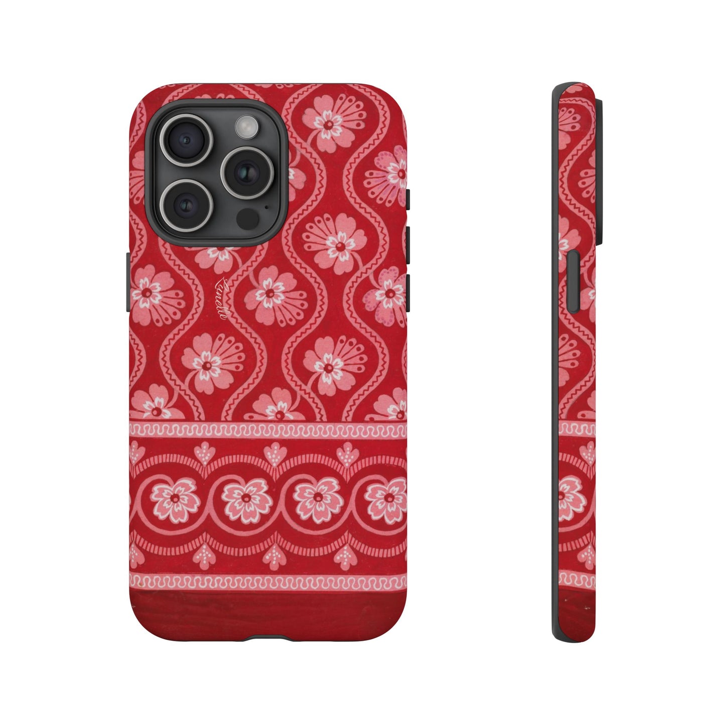 Crimson Floral | Tough Phone Case