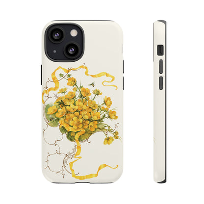 Golden Ribbon Bouquet | Tough Phone Case