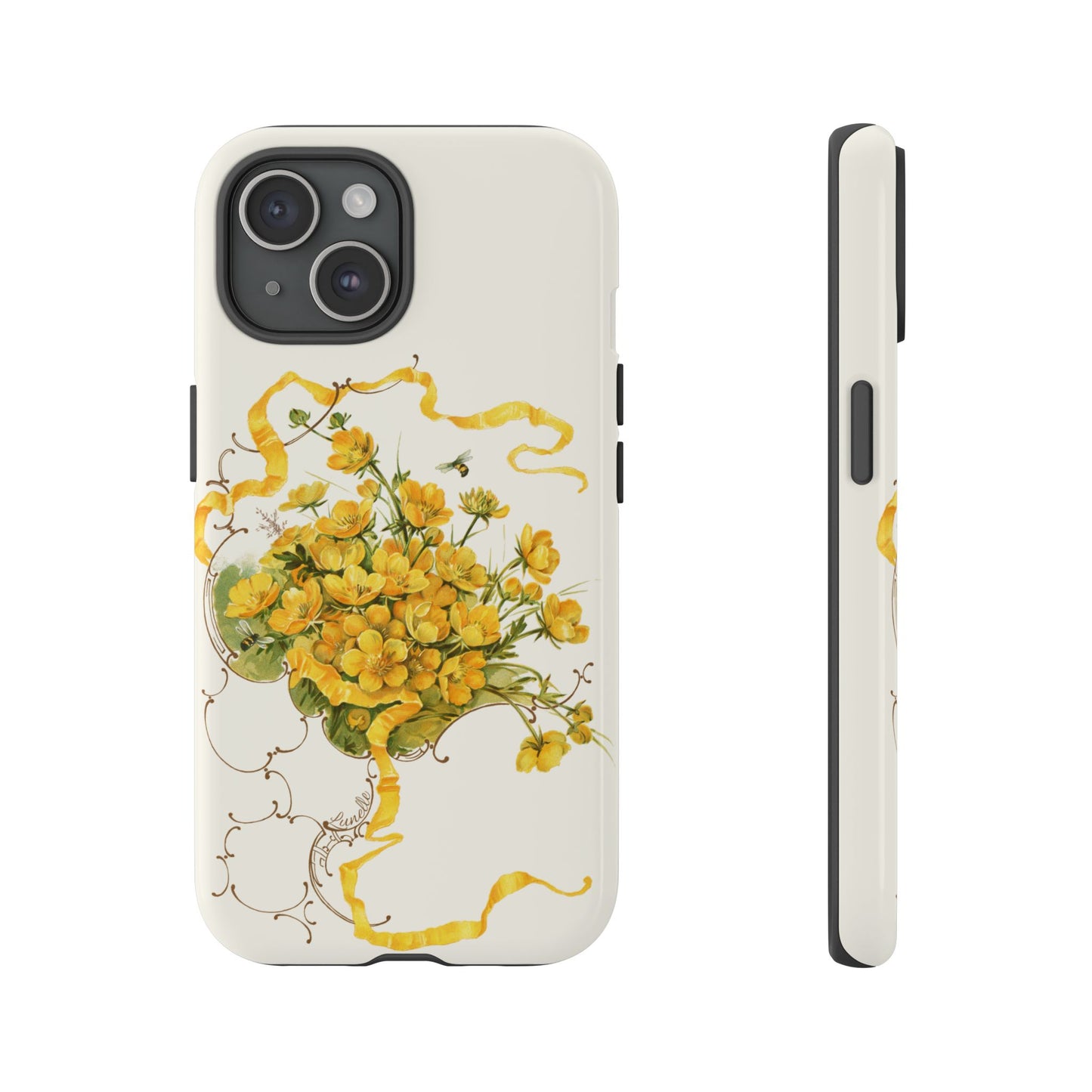 Golden Ribbon Bouquet | Tough Phone Case