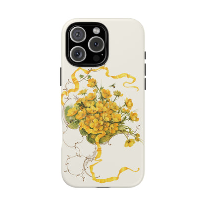 Golden Ribbon Bouquet | Tough Phone Case