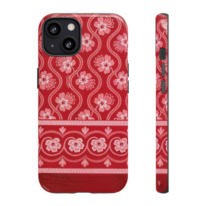 Crimson Floral | Tough Phone Case