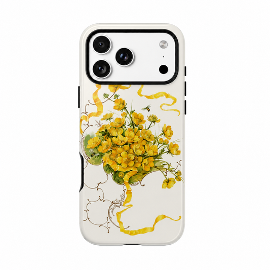 Golden Ribbon Bouquet | Tough Phone Case