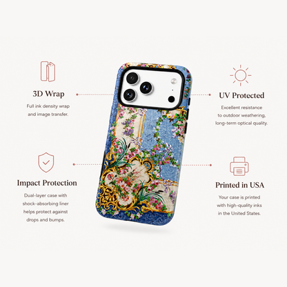 Vintage Floral Rococo | Tough Phone Case